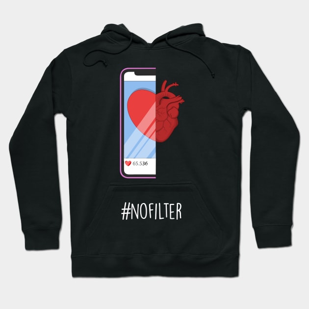 No Filter Hoodie by Mongedraws